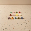Japanese-style simple acrylic material solid color knotted patch 24x25diy hair clips, earrings, earrings and other accessories details Picture